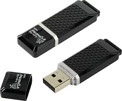 Накопитель SmartBuy Quartz SB16GBQZ-K USB2.0 Flash Drive  16Gb (RTL)