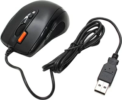 Манипулятор A4Tech V-Track Mouse N-70FX-1 Black (RTL)  USB 7btn+Roll  уменьшенная