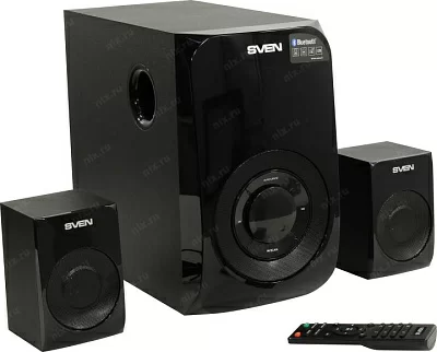 Колонки SVEN MS-2020 Black (2x12.5W +Subwoofer 30W дерево Bluetooth SDUSB FM ПДУ)