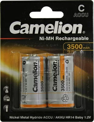 Аккумулятор Camelion NH-C3500BP2 (1.2V 3500mAh) NiMH Size  "C" уп.2 шт