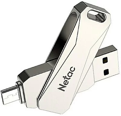 Накопитель Netac <NT03U381B-016G-30PN> USB/USB micro-B OTG  Flash  Drive 16Gb (RTL)