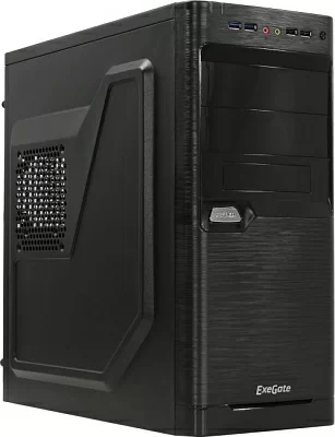 Корпус Miditower  Exegate XP-330U Black  ATX 350W (24+4пин) EX272726RUS