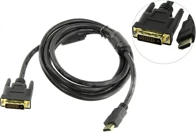 TV-COM LCG135F-3м Кабель HDMI to DVI-D  (19M -25M) 3м 2 фильтра