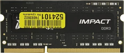 Модуль памяти Kingston Fury Impact KF316LS9IB/4 DDR3L SODIMM 4Gb PC3L-12800 CL9  (for NoteBook)