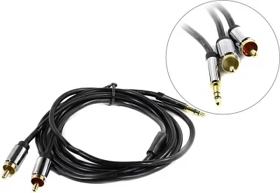 Vention P550AC150-S Кабель  Jack3.5-M  --> 2RCA-M 1.5м