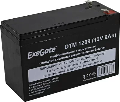 Аккумулятор Exegate DTM 1209 (12V  9Ah) для UPS EX282966RUS