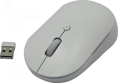 Манипулятор Xiaomi Mi Dual Mode Wireless Mouse Silent Edition HLK4040GL White  (RTL)  Bluetooth 6btn+Roll беспроводная