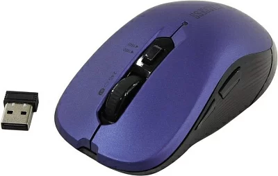 Манипулятор JETACCESS Comfort Wireless Optical Mouse OM-B90G Blue (RTL)  USB 6btn+Roll  беспроводная