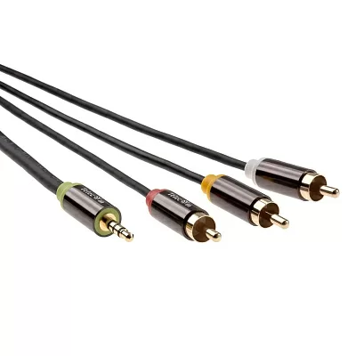 Telecom <TAV4545M-3M> Кабель Jack3.5-M  --> 3RCA-M  3м