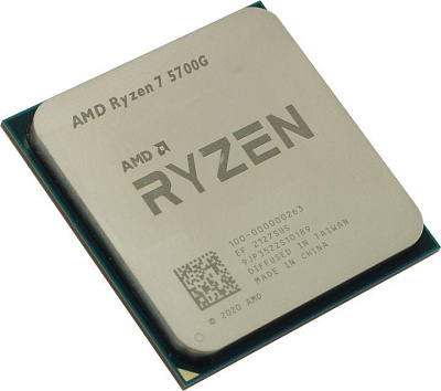 Процессор CPU AMD Ryzen 7 5700G     (100-000000263) 3.8  GHz/8core/SVGA  Radeon/4+16Mb/65W Socket  AM4