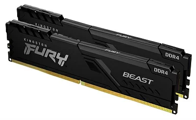 Модуль памяти Kingston Fury Beast <KF432C16BBK2/32> DDR4 DIMM 32Gb KIT 2*16Gb <PC4-25600>  CL16