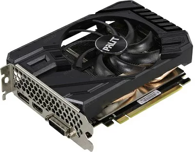 Видеокарта 6Gb PCI-E GDDR6 Palit GTX1660 SUPER STORM X 6G (RTL)  DVI+HDMI+DP GeForce GTX1660 SUPER