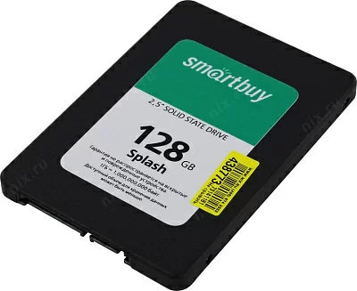 Накопитель SSD 128 Gb SATA 6Gb/s SmartBuy Splash SBSSD-128GT-MX902-25S3 2.5" 3D TLC