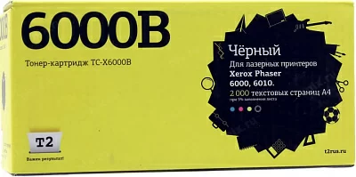 Тонер-картридж T2 TC-X6000B Black для  Xerox Phaser  6000/6010