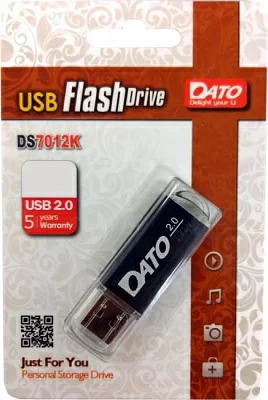 Флеш Диск Dato 64Gb DS7012  DS7012K-64G USB2.0  черный