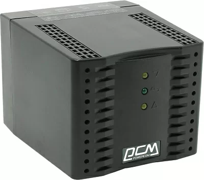 Стабилизатор PowerCom TCA-2000 Black (4.6 Aвх.192 ~ 253 Ввых. 220V±5% 4 розетки Euro)