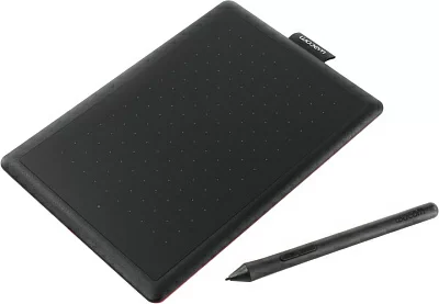 Графический планшет One by Wacom Small CTL-472-N Black&Red (6"x3.7" 2540  lpi  2048 уровней USB)