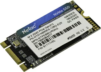 Накопитель SSD 128 Gb M.2 2242  B&M Netac N930ES NT01N930ES-128G-E2X