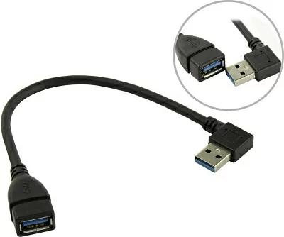 KS-is KS-402O Кабель-переходник USB 3.0 AM --> AF  горизонтальный Г-образный  коннектор