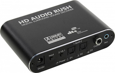 Конвертер DSD 5.1 DTS Digital Audio Decoder 5.1 (вх.2xSPDIF/Coaxial вых. 6xRCA)