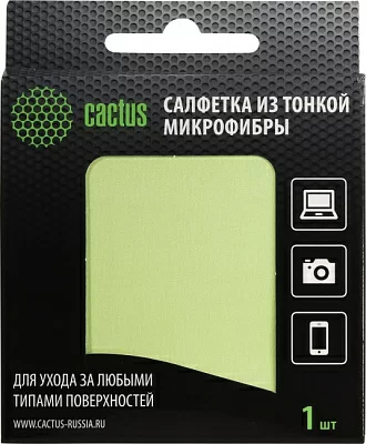 Cactus CS-MF01 Салфетка из микрофибры 18x18 см (цена за 1шт в уп-ке 6шт)