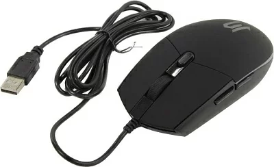 Манипулятор JETACCESS Optical Mouse OM-U55 LED Black (RTL) USB 6btn+Rol