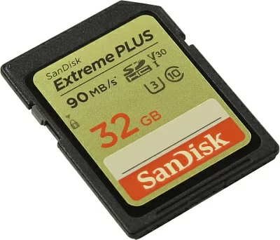 Карта памяти SanDisk Extreme Plus SDSDXWF-032G-GNCIN SDHC Memory Card 32Gb UHS-I U3