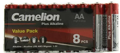 Батарея питания Camelion LR6-SP8 Size "AA" 1.5V щелочной (alkaline) уп.8 шт