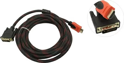 Кабель HDMI to DVI-D  (19M  -25M)  5м 2  фильтра