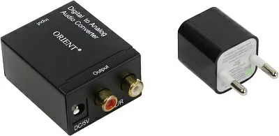 Конвертер Orient DAC0202N Digital to Analog Audio Converter  (Optical/Coaxial  In 2xRCA Out)