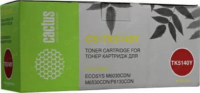 Картридж Cactus CS-TK5140Y Yellow  для Kyocera Ecosys M6030cdn/M6530cdn/P6130cdn