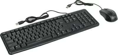 Комплект OKLICK Keyboard & Optical Mouse 600M Black (Кл-ра USB+Мышь 3кн Roll USB) 337142