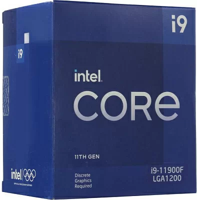 Процессор CPU Intel Core i9-11900F  BOX 2.5 GHz/8core/4+16Mb/65W/8 GT/s  LGA1200