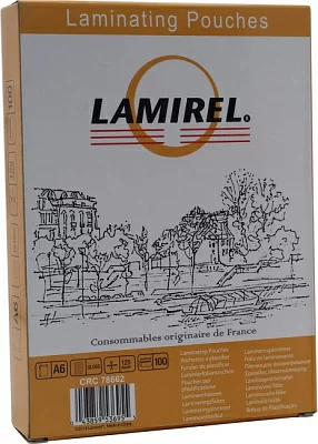 Пакеты для ламинирования Lamirel CRC78662 (A6 Gloss 125мкм  уп.100шт)