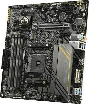 Мат. плата ASUS TUF GAMING A520M-PLUS II (RTL) AM4 <AMD A520> PCI-E Dsub+DVI+HDMI  GbLAN SATA MicroATX 4DDR4