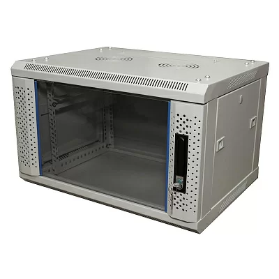 5bites <TC6403-12G> Шкаф настенный телекоммуникационный серый 12U  600x450