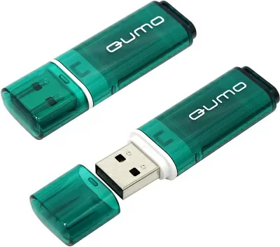 Накопитель Qumo Optiva QM16GUD-OP1-Green USB2.0  Flash  Drive 16Gb  (RTL)