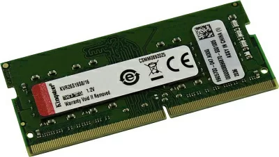 Модуль памяти Kingston KVR26S19S8/16 DDR4 SODIMM  16Gb PC4-21300 CL19  (for NoteBook)