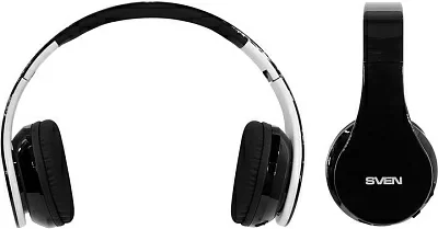 Наушники с микрофоном SVEN AP-B450MV Black-White (Bluetooth беспроводные + шнур 1.2м  Li-Ion)