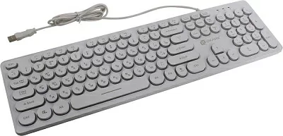 Клавиатура OKLICK Keyboard 420MRL  White  USB 104КЛ 1091227