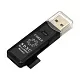 Картридер 5bites <RE2-100BK>  USB2.0 SDXC/microSD Card Reader/Writer