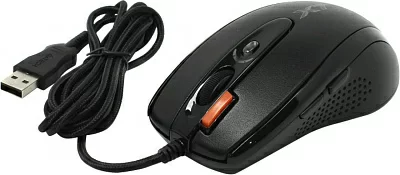 Манипулятор A4Tech Game Laser Mouse XL-750BK-Black (3600dpi) (RTL)  USB 7btn+Roll