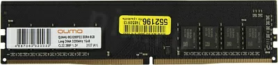 Модуль памяти QUMO QUM4U-8G3200P22 DDR4 DIMM  8Gb PC4-25600  CL22