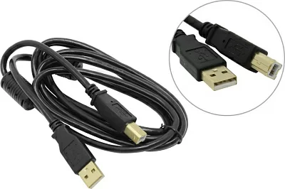 Defender 87430 Кабель USB 2.0  A-->B 1.8м 2 фильтра