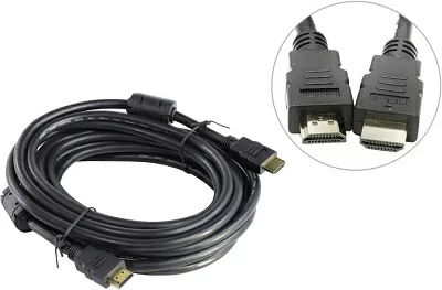 AOpen ACG511D-5м Кабель HDMI to HDMI (19M -19M)  5м  2 фильтра  ver1.4