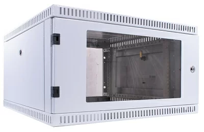 NT WALLBOX 6-66 G Шкаф 19" настенный серый 6U 600x650 дверь стекло-металл