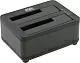 Мобильное шасси AgeStar 3UBT8-Black SATA Docking Station (для  подключения  2x3.5"/2.5"SATA HDD  USB3.0)