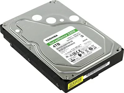 Жёсткий диск HDD 4 Tb SATA 6Gb/s Toshiba Surveillance S300 HDWT140UZSVA 3.5" 5400rpm 128Mb