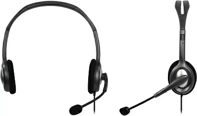 Logitech Stereo Headset H111 (наушники с микрофоном шнур  1.8м)<981-000593>