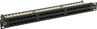 Коммутационная панель Patch Panel 19" 1U UTP 48 port кат.5e 5bites PPU55-0 разъём KRONE&110 (dual IDC)